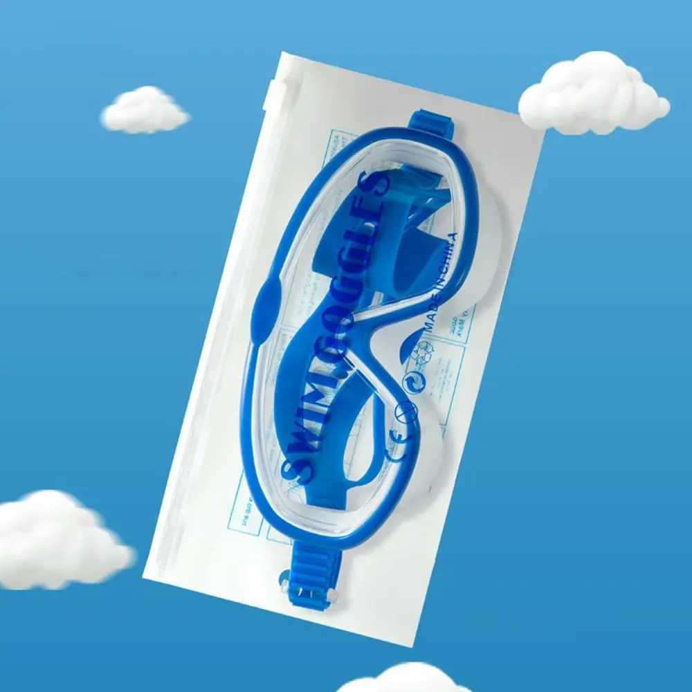 Big Frame Swim Goggles Anti-Fog Wide View Scuba Diving Goggles Candy Color Swimming Glasses with Earplugs for Adult Youth Z250215