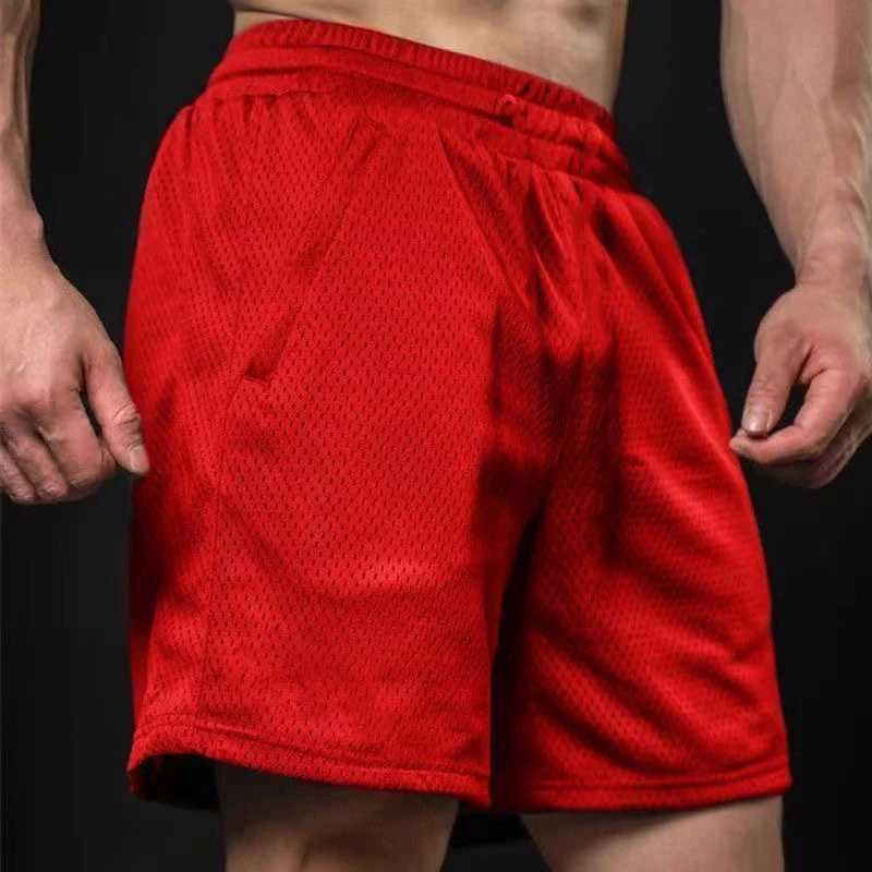 Mens Mesh Shorts Breathable Quick Drying Gym Running Short Pants Solid Color Daily Sports Shorts Men W250215