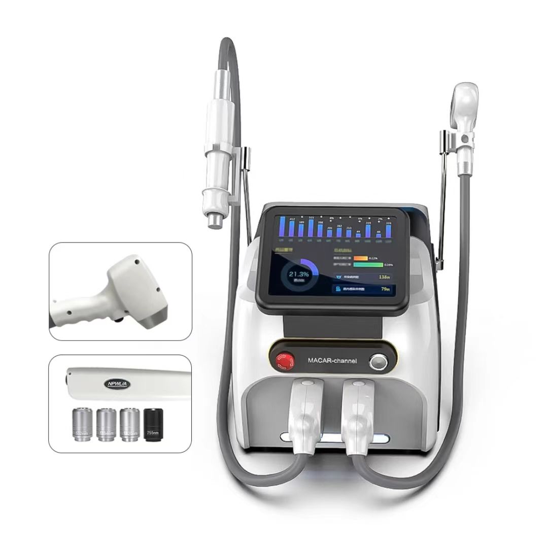 2 In 1 Picosecond Laser diode laser 755nm 808nm 1064nm Hair removal picolaser nd yag tattoo removal machine
