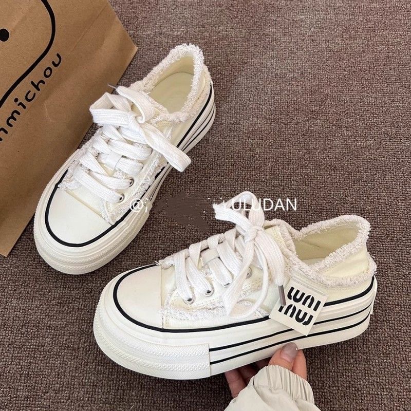 Women's Thick Sole hot Sneakers Casual Outdoor White, Pink, Blue - Comfortable & Stylish for 2024
