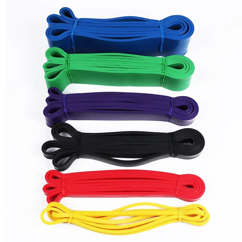 Hard latex resistance band elastic exercise strength pull up auxiliary Pilates fitness equipment training 250213