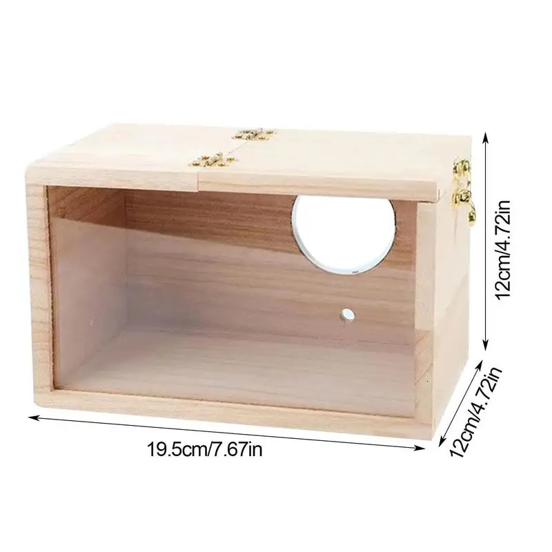 Bird Breeding Box Parrot Mating Box Cage Parrot Breeding Mating Box Wooden Bird Nesting House For Parrot Parakeet Budgies 250206