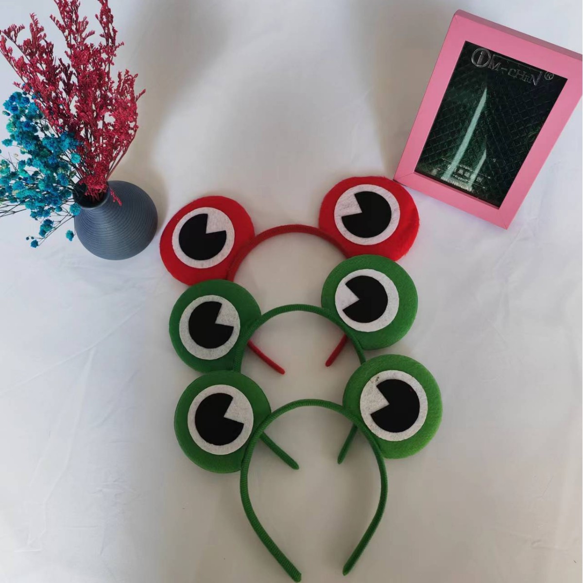 Children's Cartoon Big Eye Frog Crown Head Band for Parties & Kindergarten Performances