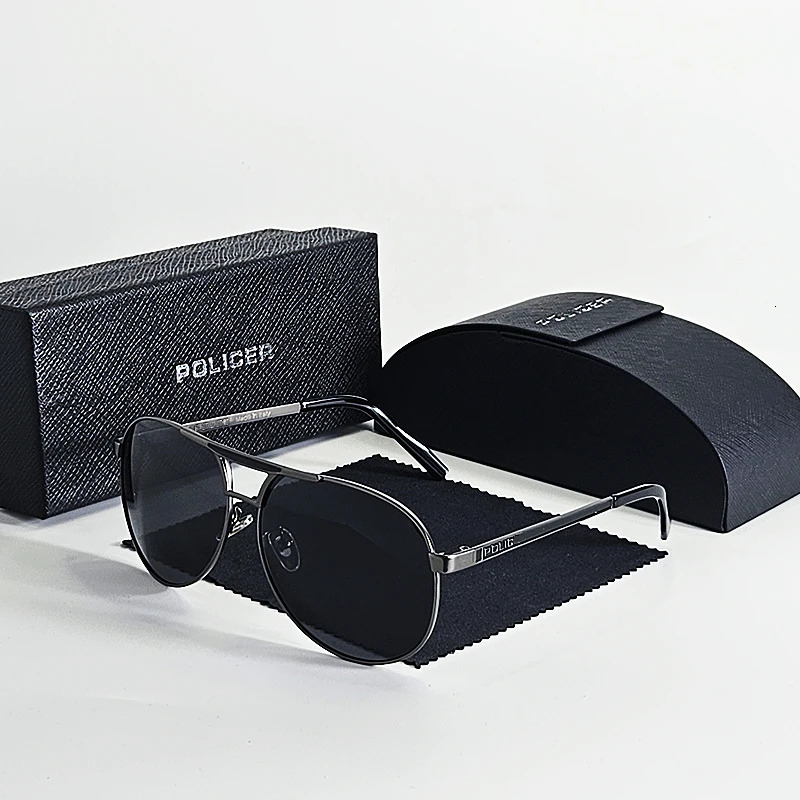 s Policer Sunglasses for Men Polarized Sun Glasses Travel Eyewears Classic Pilot Goggle with UV 400 Protection 8480 250213