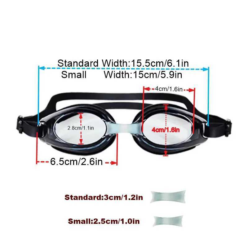 Kids Myopia Swimming Goggles for Boys Girls Ages 4-14 (Approximate) with Anti-fog Spray Swim Glasses Eyewear Z250215