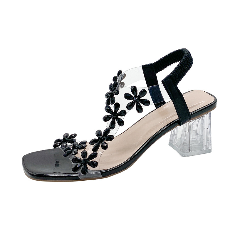 Women Sandals High Heel Fashion hot Dia wer Design Plus Size Versatile Triple Black Beige Gold Sier Free shipping