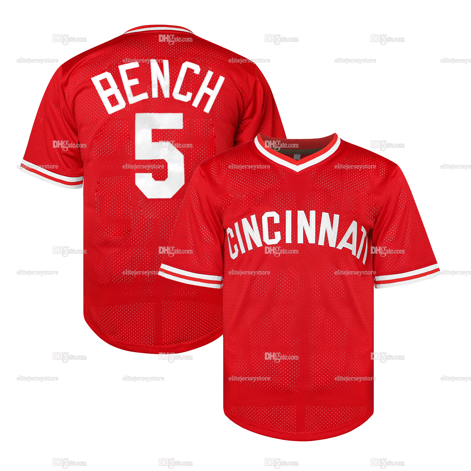 In Stock Elly De La Cruz Pete Rose Bench Ken Griffey Jr Throwback Baseball Jersey 100% Stitched Fast Shipping Embroidered Letter Number Design