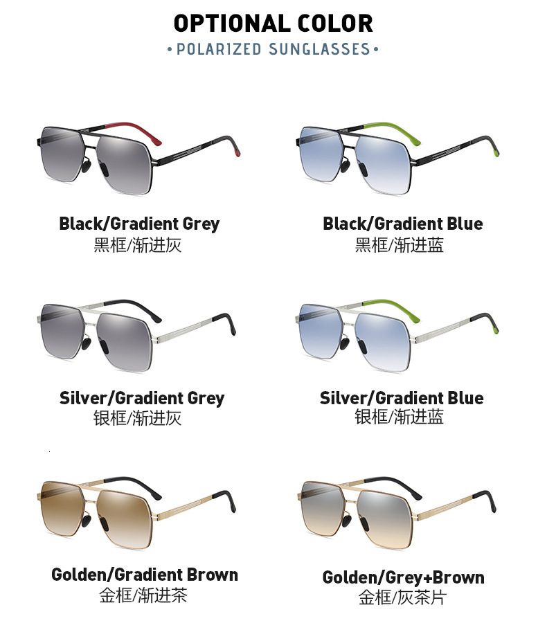 New Double Beam Driving Fashion Men's Metal Frame Outdoor designer sunglasses for women