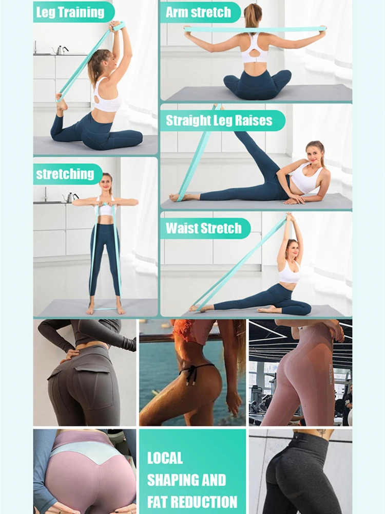 Fitness Long Resistance Bands Workout Fabric Elastic Booty Set Pull Up Woman Assist Leg Exercise Gym Equipment for Home 250213