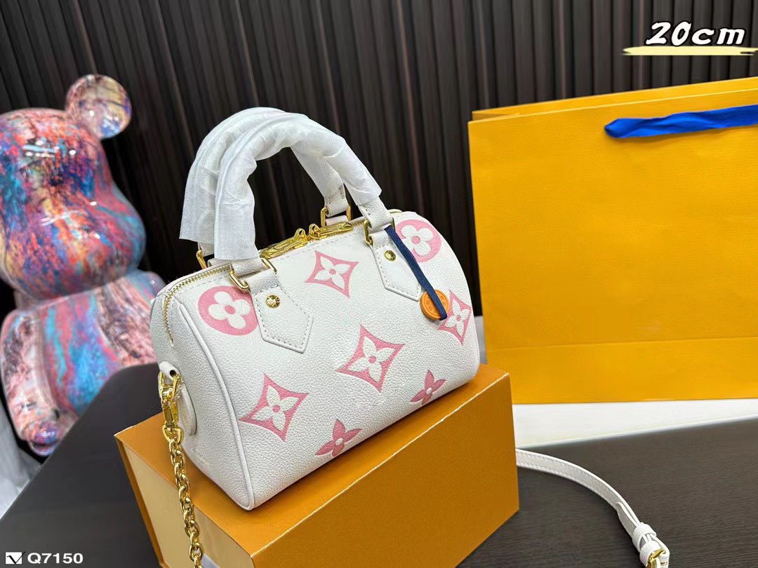 Designer Bag Crossbody Sac Luxe Women Denim Shoulder Bag Top Quality Luxury Leather Embossed Tote Purse Brown Flower Handbag 5A