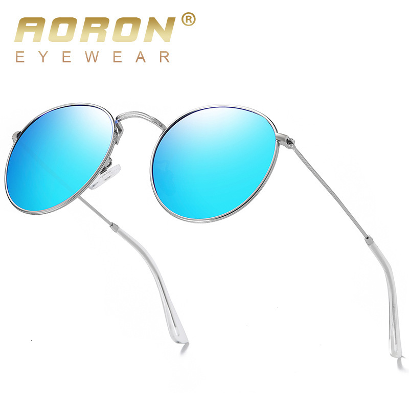New Fashion Colorful Polarized Trendy Round Frame Metal designer sunglasses for women