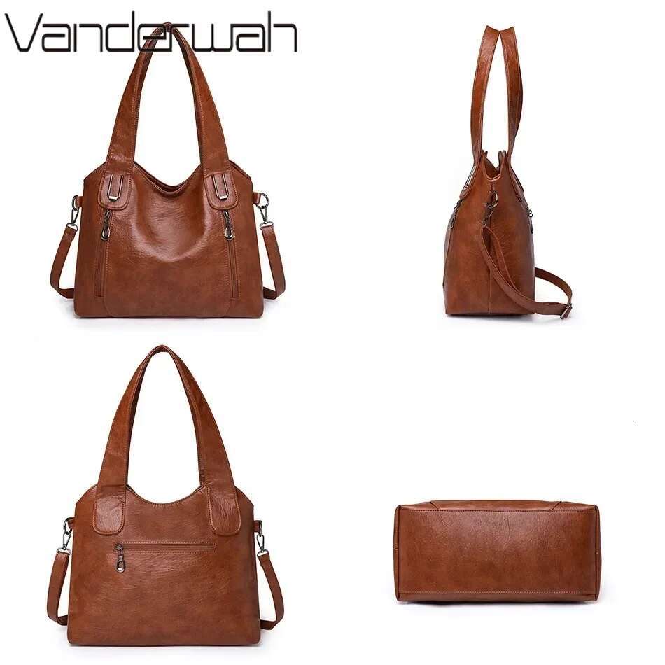 Shoulder Tote for Women Vintage Handbags High Quality Designer Crossbody Messenger with Large Capacity Hand Bag