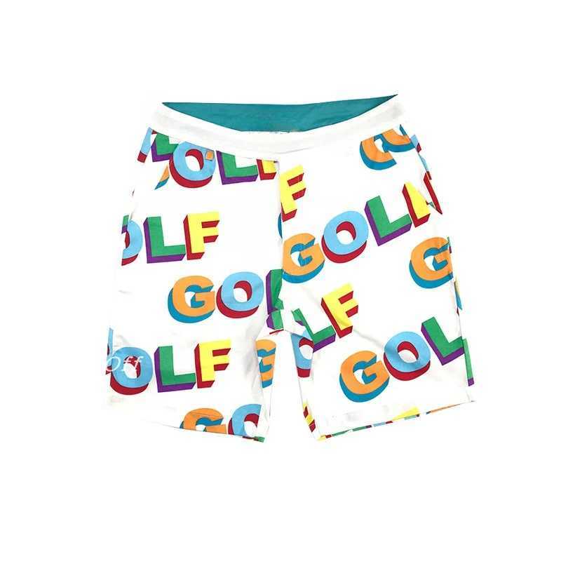 Blue Flame 3D Letter BEE Cat ClAWs Beach Pants Golf Mens and Womens Fashion Casual Trend Brand Trend Sports Shorts W250215