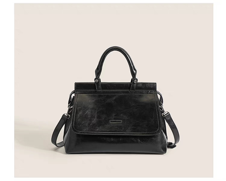 Messenger For Women 2024 New Top Quality Retro Shoulder Crossbody Bag Large-Capacity Textured Portable Briefcase