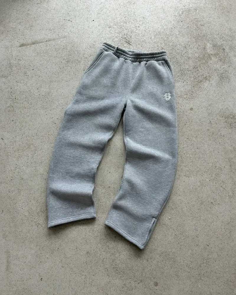 Retro Straight Pants Tracksuit Streetwear Pants Personalized Pant Leg Zipper Embroidery Y2k Hip Hop Casual Joggers Men PantsT250215