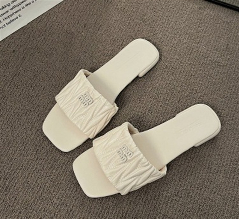Free shipping shoes designer sandals flat sandals for women soft slides slippers fashion house shoes sliders slide womans