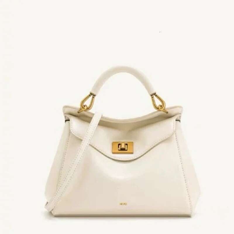 2025 Spring New Simple Fashion Leather Soft Clamshell Buckle Design Solid Color Women's Hand Bill Shoulder Crossbody Bag