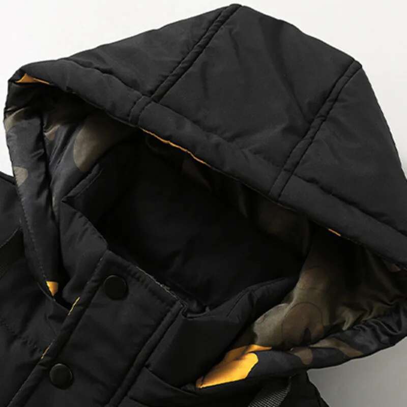 #3639 Autumn Winter Vests For Men Black Beige Gray Down Cotton Hooded Vest Zipper Straight Sleeveless Jackets Hat Detachable 5XL