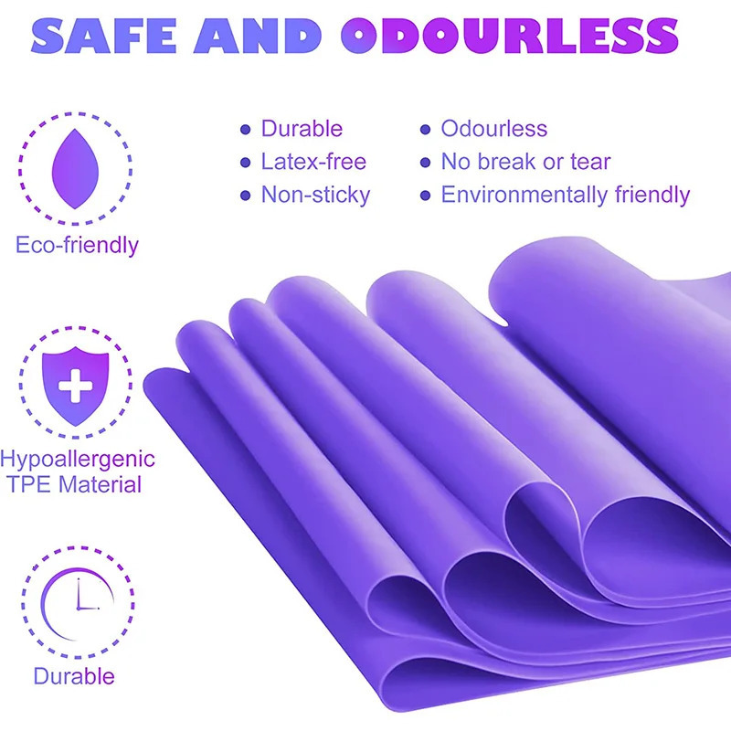 4 pieces of resistance bands exercise elastic fitness exercises yoga Pilates recovery physical therapy stretching strength training 250213