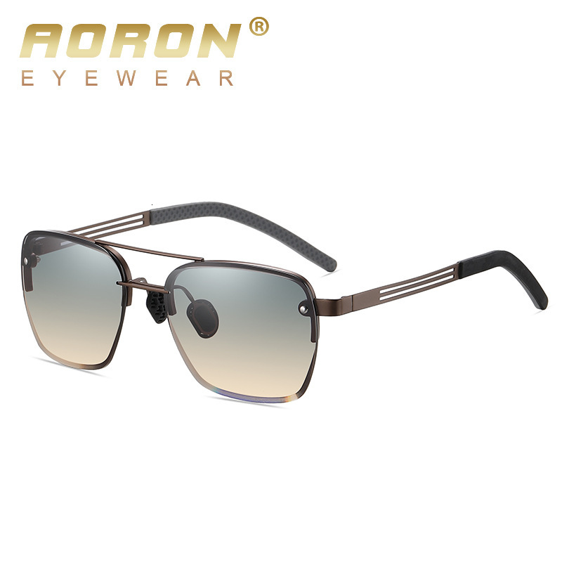 2024 New Aolong Driving Men's Metal Fashion Double Beam Sunglasses A740