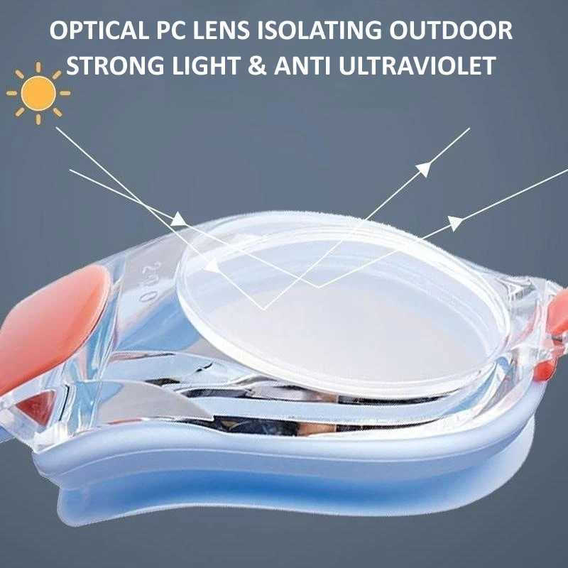 Anti Fog Myopia Swimming Goggles for Adults Kids Professional Pool Glasses Optical Waterproof Eyewear Adjustable Nasal Frame Z250215