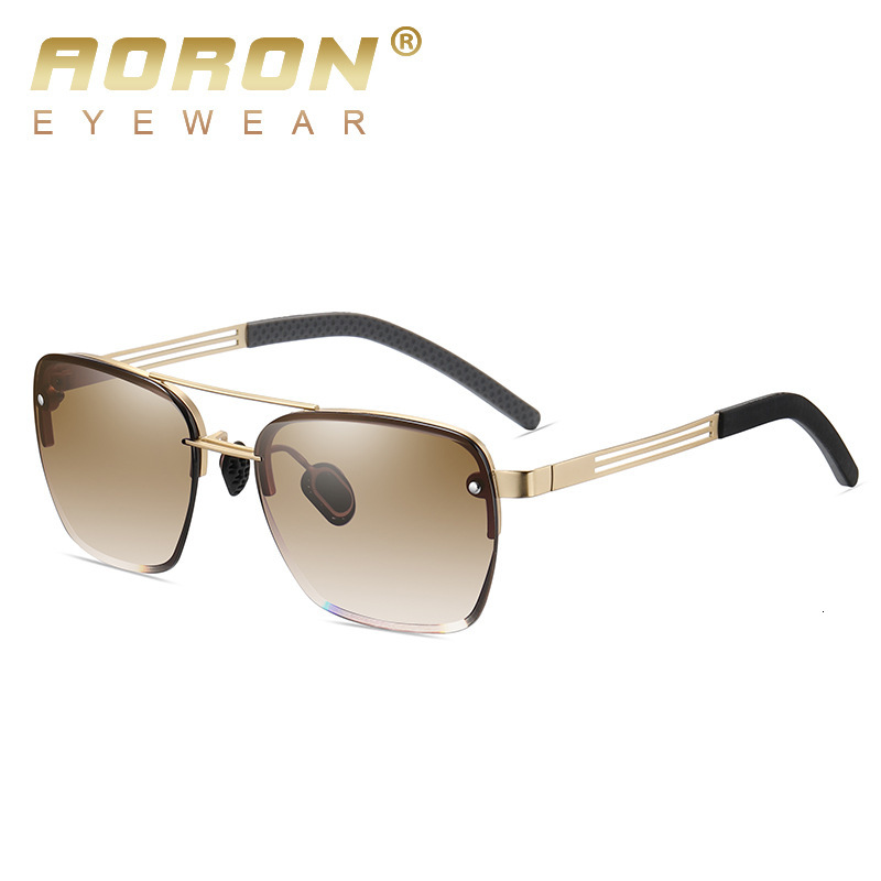 2024 New Aolong Driving Men's Metal Fashion Double Beam Sunglasses A740