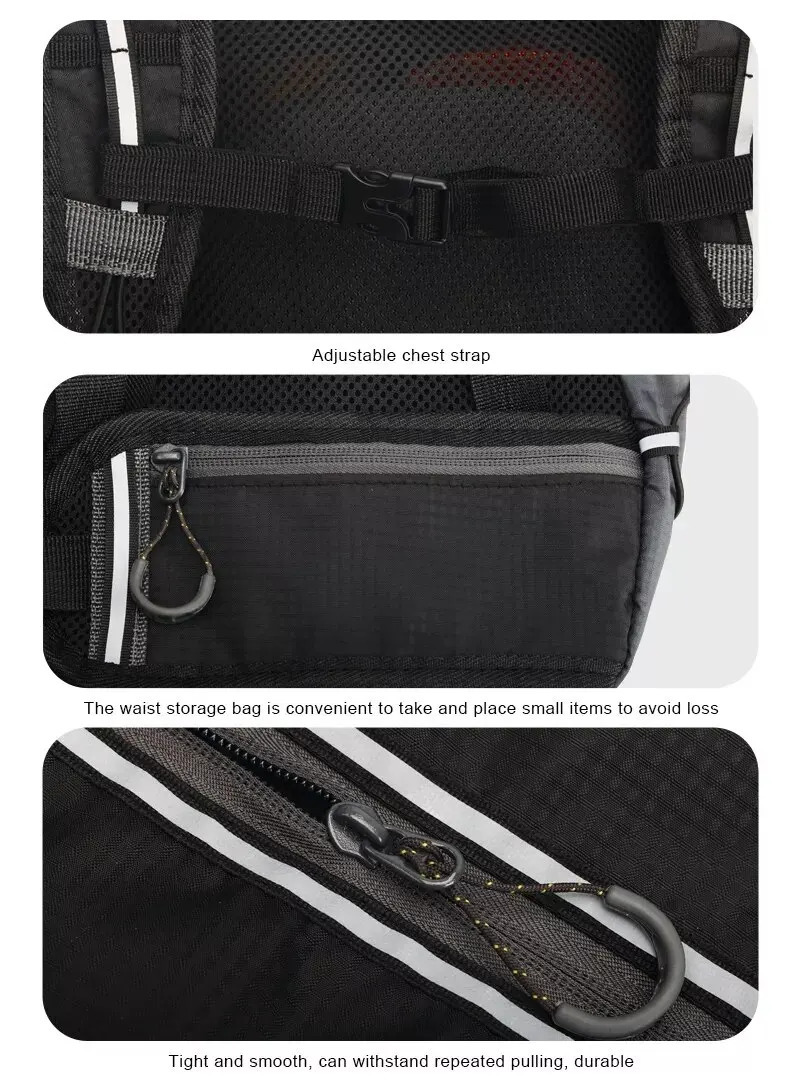 RIDERACE Bicycle Water Bag Foldable 10L Sport Outdoor Hiking Portable Breathable For Cycling Road Bike Pouch Hydration Backpack 250214