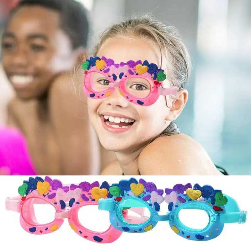 Swimming Goggles Anti-fog Waterproof Girl Pool Glasses With Earplug For KIDS Children Sports Diving Eyewear Z250215