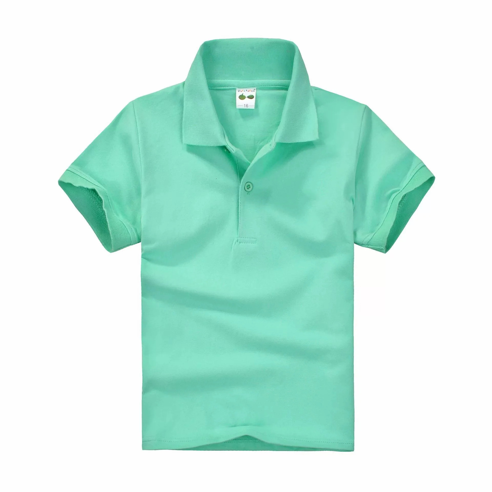 Summer Childrens T-shirt Short-sleeved Cotton Boys Polo shirt Childrens Clothing Kids Clothes Outwear 3-14 Years 250213