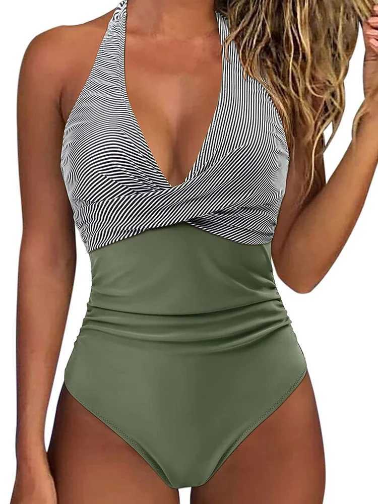 Circyy One Piece Swimsuit Women Backless Swimwear Leopard Print Swimsuit Floral Lace Up Bikini Summer 2025 Holiday Beachwear NewW250214