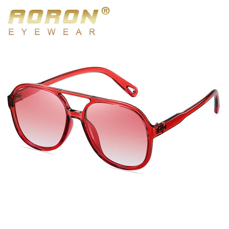 New round large frame men's and women's colorful fashion polarized TR90 designer sunglasses for women
