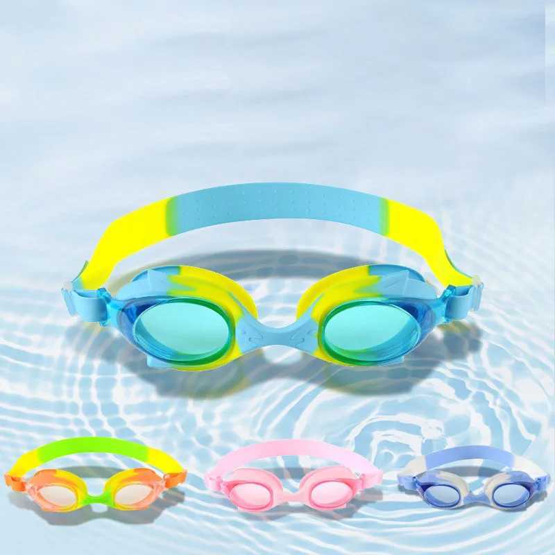 Childrens Swimming Goggles Waterproof Anti-fog Anti-UV PC Professional Sports Childrens Swimming Goggles Adjustable for Comfor Z250215