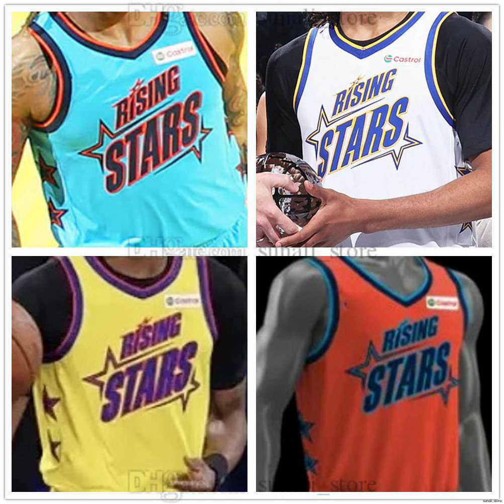 2025 Rising Stars Basketball Jerseys Anthony 0 Black Tristan 23 da Silva Gradey 1 Dick Jaime 11 Jaquez Jr. Zaccharie 10 Risacher Alex 20 Sarr Brandin 2 Podziemski