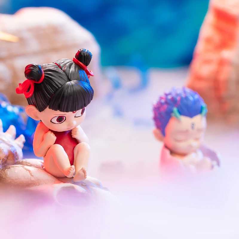 Stock Genuine Nezha Demon Children Who Make Waves In The Sea Handmade Egg Pet Blind Box Trendy Play Ornament Aobing Doll Free shipping