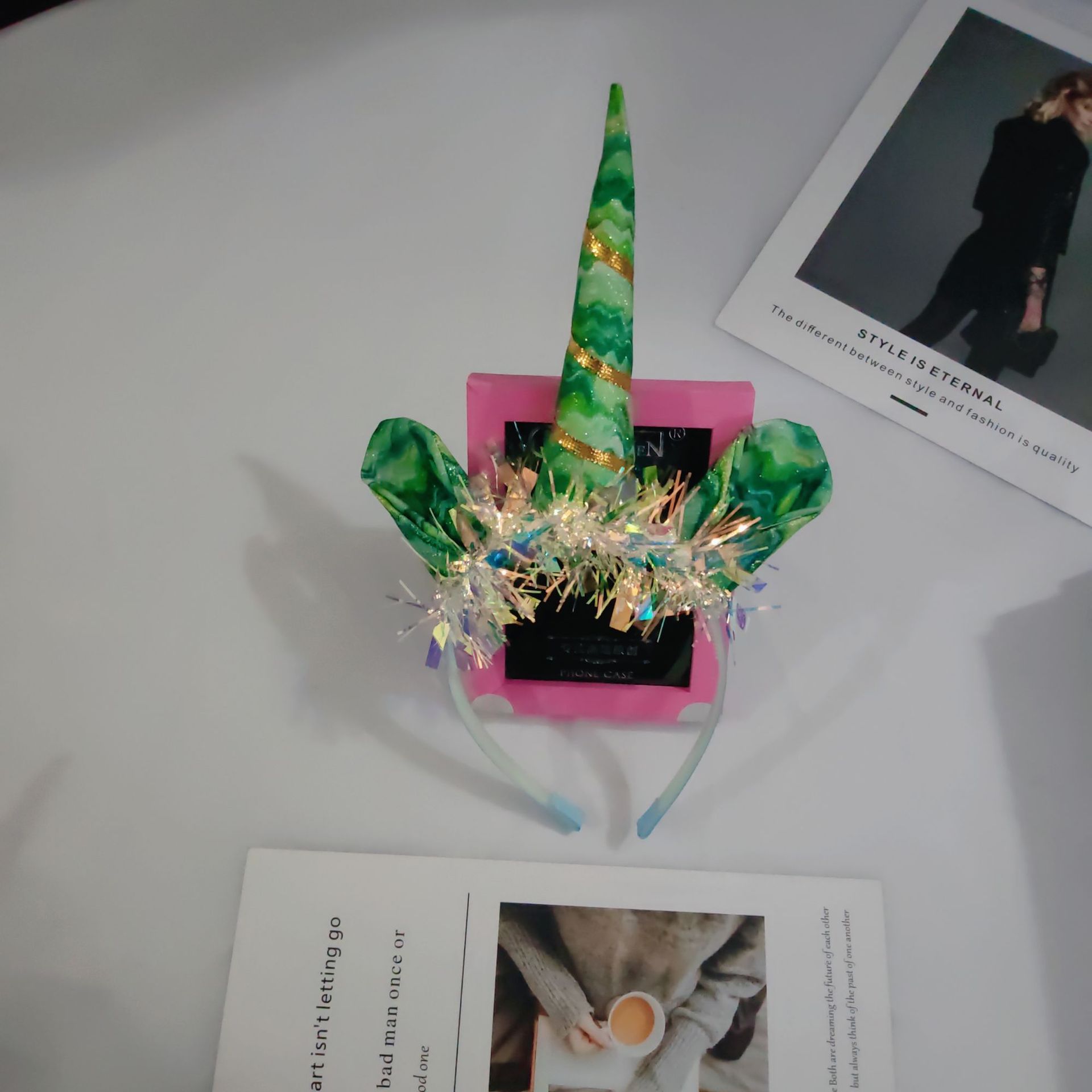 Cross-border New Design Mermaid Unicorn Hair Band with Cat Ear Decor for Parties