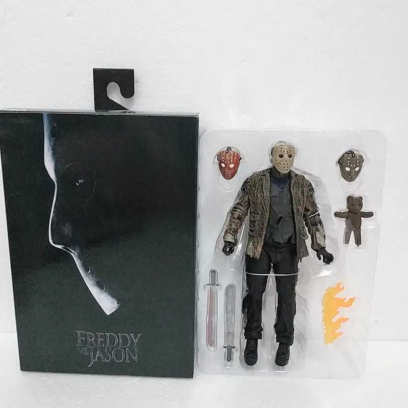 NECA Friday The 13th Figure Toys Freddy Jason Voorhees Action Figure Action Figure Jason Collectible Model For Kids Gift W250214