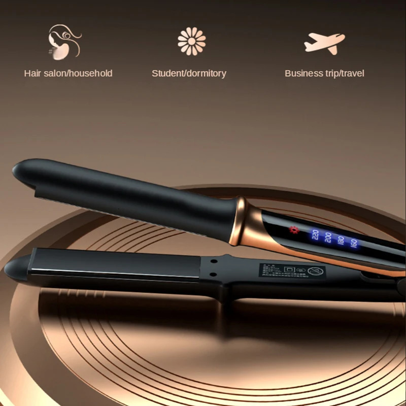 Flat Iron Hair Straightener 2 In 1 Professional Hair Straightener Hair Iron Curling Straightening Irons 250214