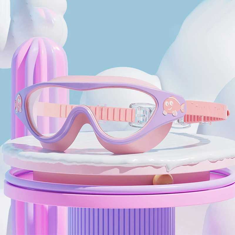 Swimming Goggles for Kids Waterproof and Anti Fog HD Diving Goggles Boys Girls Transparent PC Lenses Soft Frame Swim Equipment Z250215