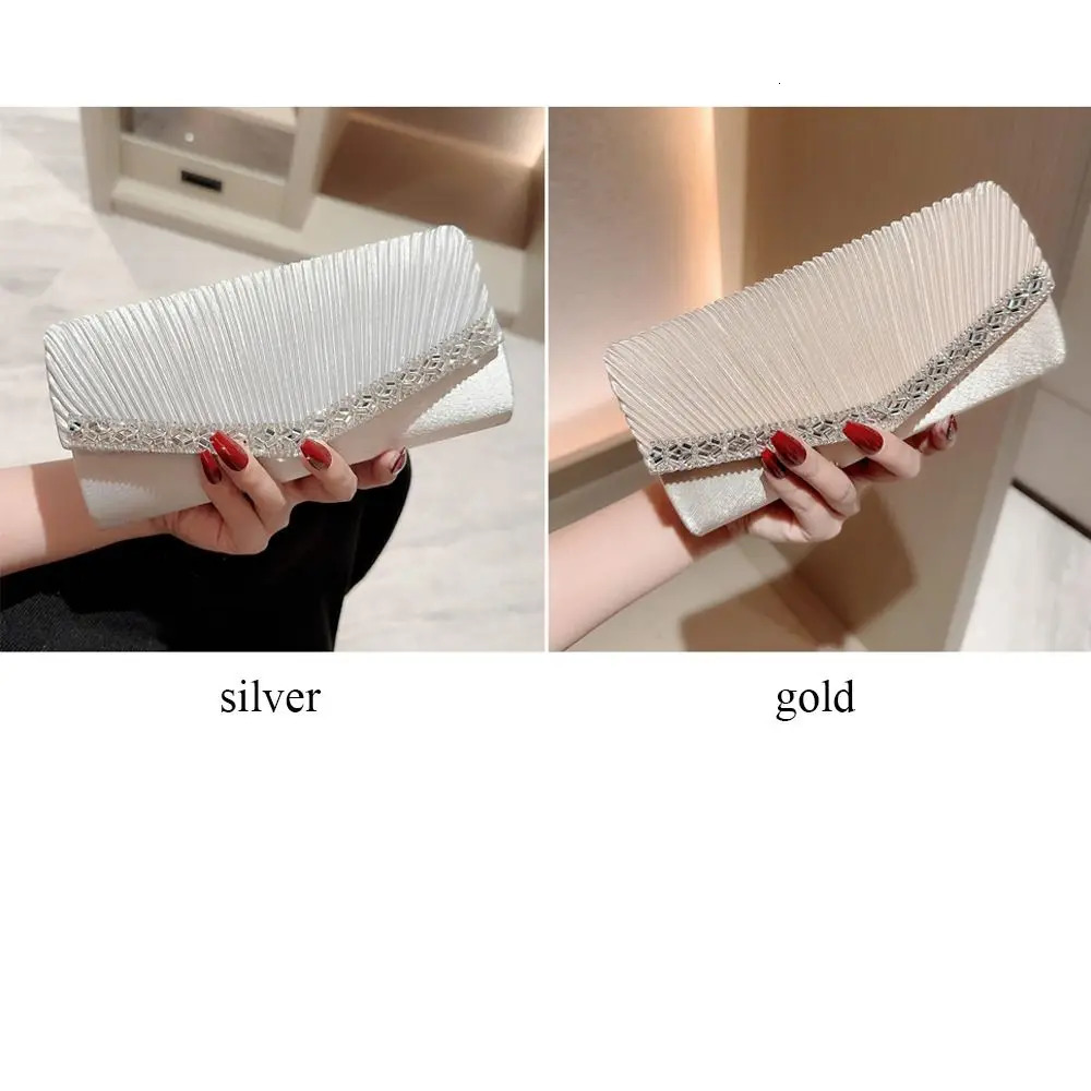 Fashionable womens evening bag sequin clutch sparkling banquet handbag chain shoulder wedding party wallet 250213
