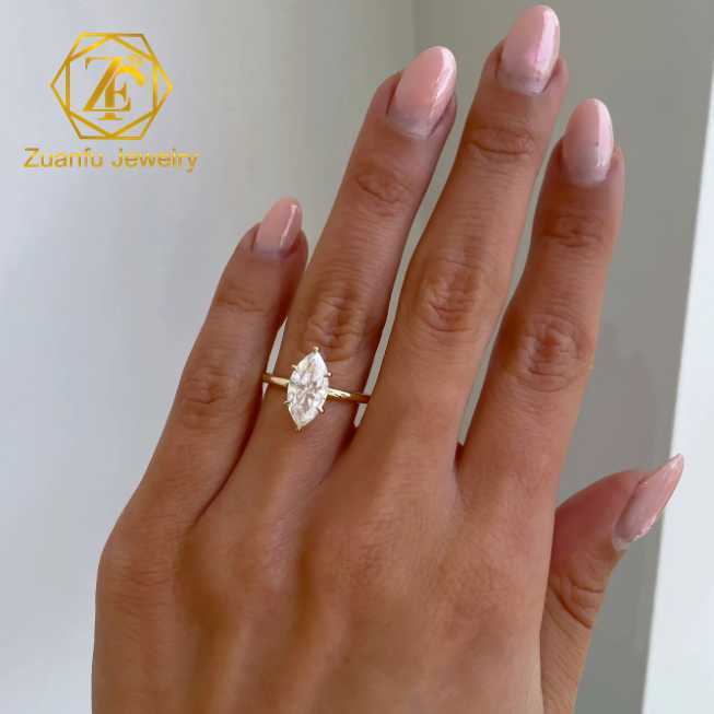 1CT Lab Diamond Custom 18k Gold Solitaire Jewelry IGI Certified HPHT Lab Created CVD DEF VVS VS Lab Grown Diamond Ring