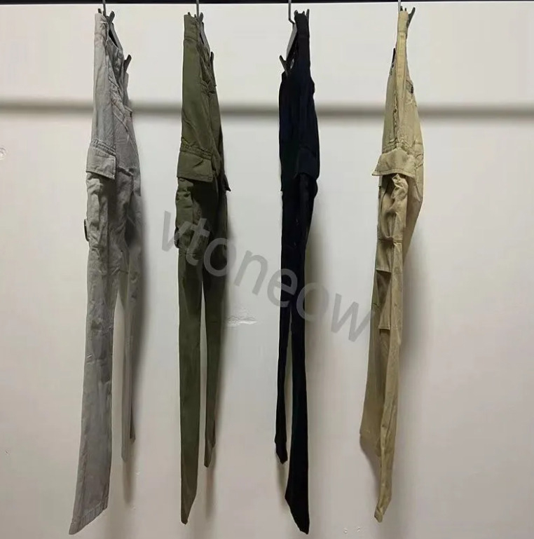 Hip Hop Top Joggers Cargo Pants for Men with Multi-Pockets Ribbons Man Sweatpants Streetwear Casual Mens Companiespants S-2XL