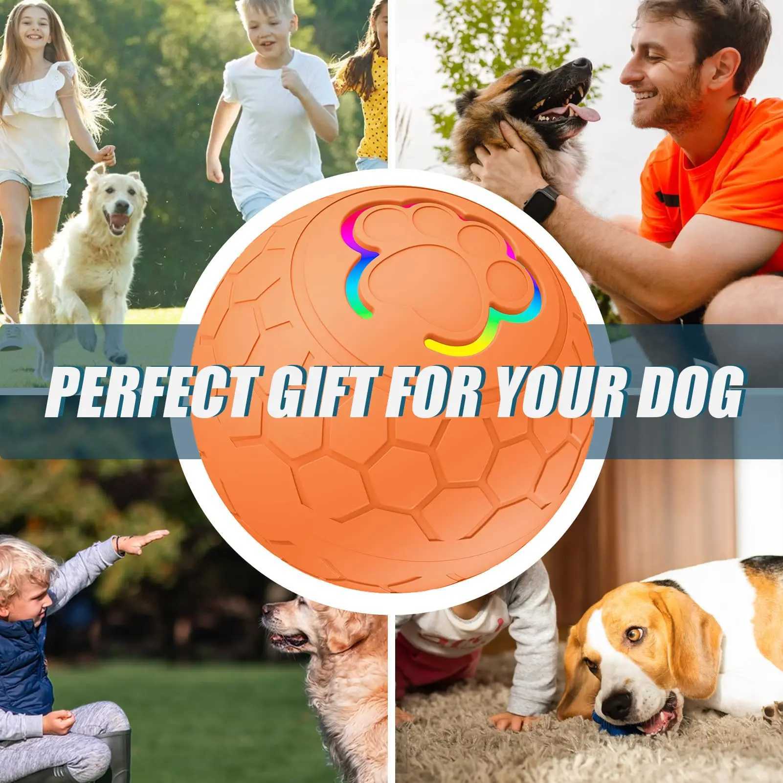 Active Rolling Ball for Dogs - 2.2 Sturdy Motion Activated Interactive Dog Ball for Puppies/Small/Medium Dogs USB Rechargeable Ball Y250705