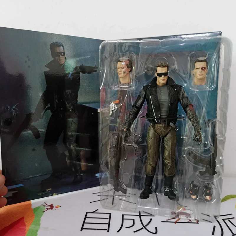 Terminator Figure NECA The Terminator Schwarzenegger Judgment Day T-800 Arnold Commando Action Figure Model Doll Christmas Gift W250214