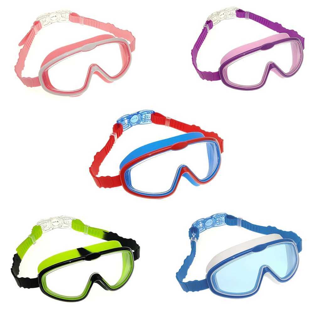 Waterproof Silicone Swimming Goggles for Kids Big Frame HD Swim Glasses Anti-Fog Eyewear Swim Accessories Z250215