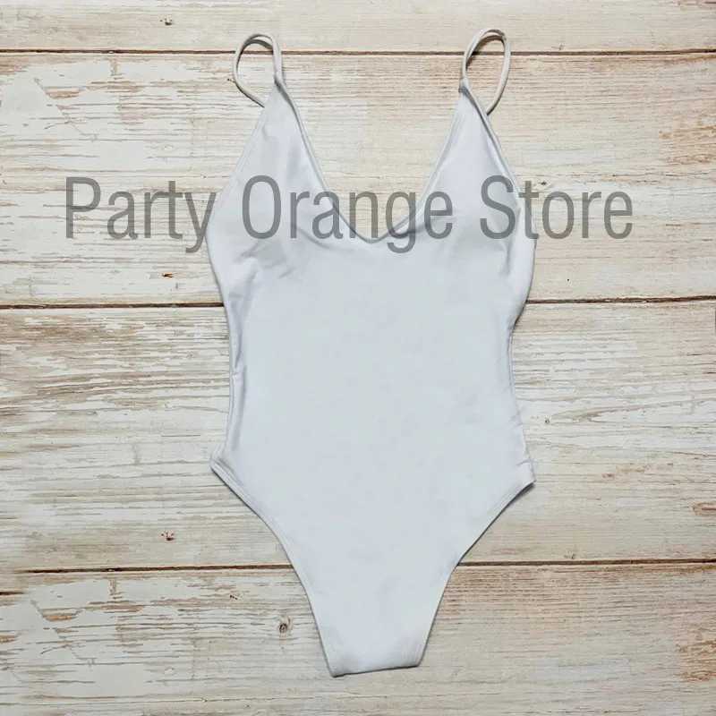 Solid swimsuit women 2023 one-piece swimsuit sexy apron swimsuit wholesale swimsuit monokiniW250214