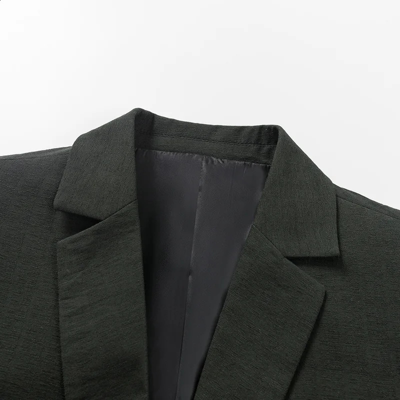 Spring Mens Blazer Jacket High Quality Single Breasted Thin Coat Male Business Casual Slim Fit Suit Top 4XL Men Clothing 250214