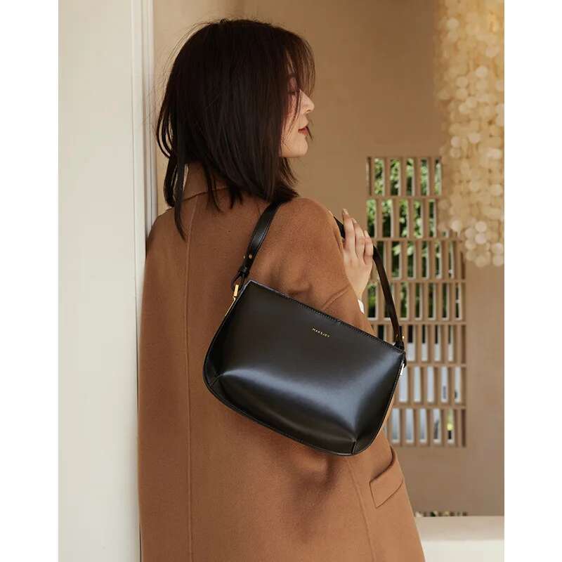 2024 Genuine Leather Women's Underarm Fashion Versatile Small Handbag High Quality Ladies Shoulder Crossbody Bags