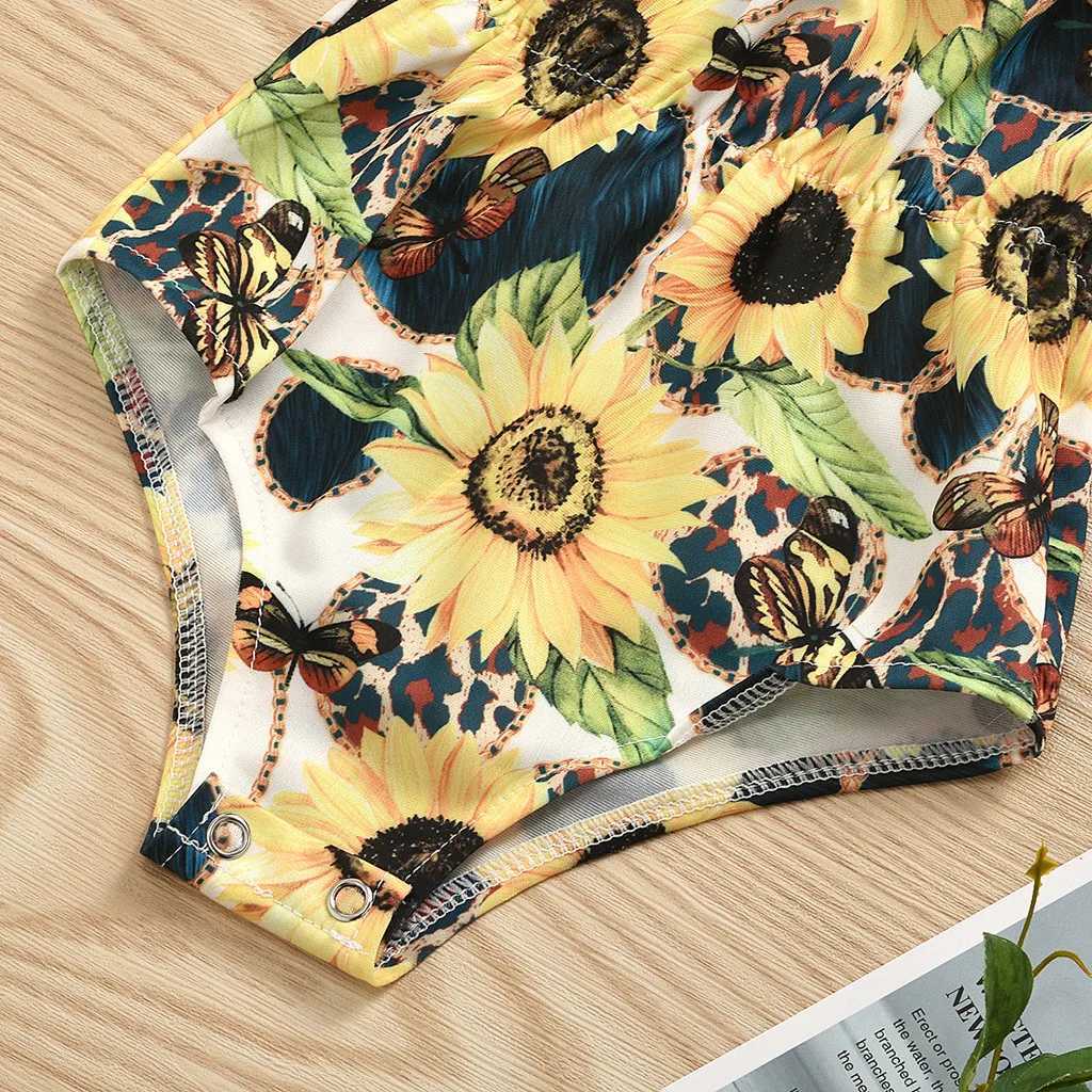 Piece Girls Floral Kids Swimwear Beachwear Baby Swimsuit Toddler Bikini Girls Swimwear Competition Swimwear For GirlsXJ250214