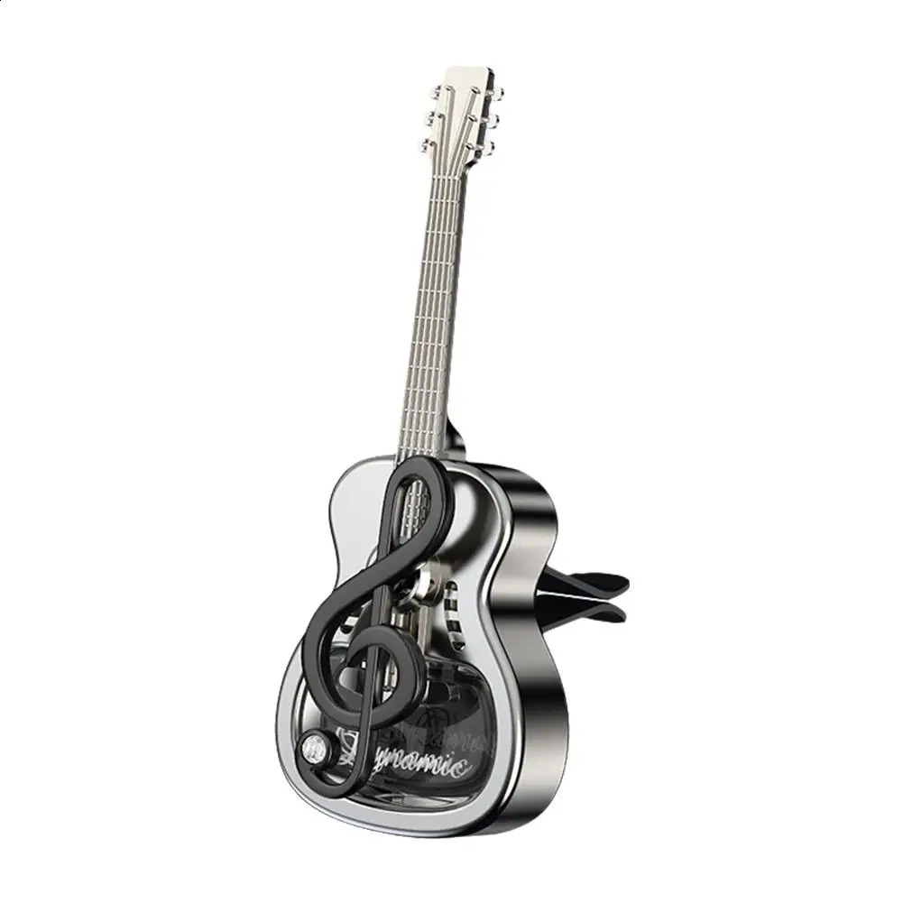 Creative Car Aroma Glass Bottle Can Be Filled Shape Guitar With Vent Air Fragrance Plating Aroma Decorations A4R7 250214
