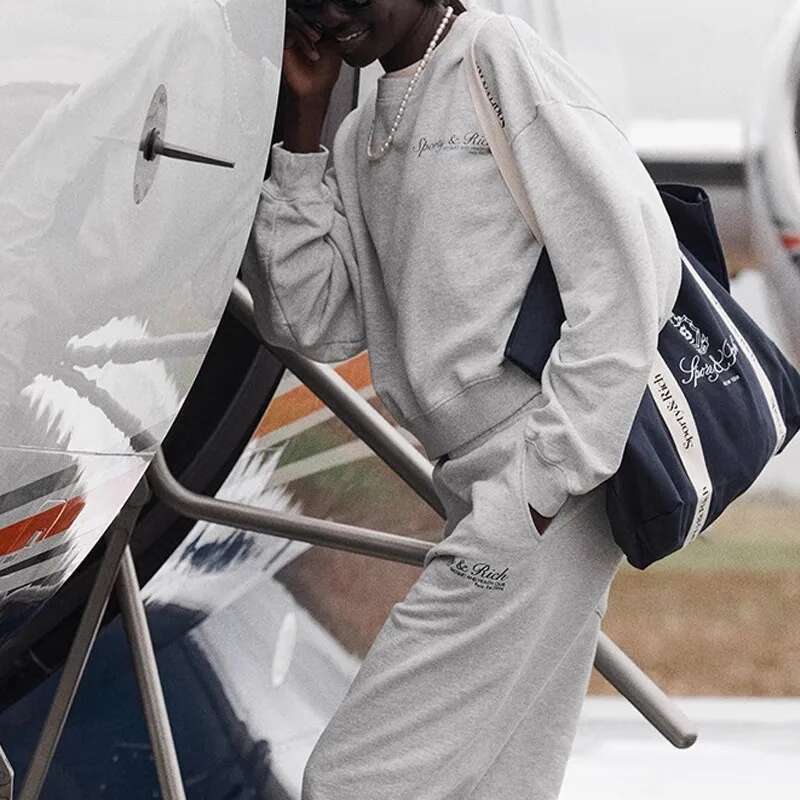 100% cotton graphic letter print women round neck long sleeve autumn winter cropped sweatshirt female